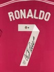 Cristiano Ronaldo Signed Real Madrid  7 Jersey Framed Beckett Bas Witnessed