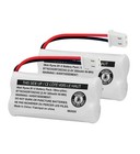 2-pack 2 4v 300mah Ni-mh Cordless Phone Battery Compatible With At t  Vtech Mode
