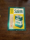 Vintage Salem Cigarettes Advertising Thermometer Sign Green Yellow White 1940   s