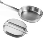 304 Stainless Steel Us Military Mess Kit Plate Set Gi Type Outdoor Camping Hikin