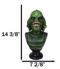 Green Horror Gill-man Black Lagoon Swamp Monster Creature Head Bust Figurine