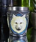 Full Moon Celtic Wicca Alpha White Wolf Spirit 2-ounce Shot Glass Novelty Gift