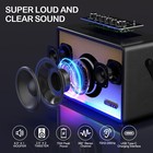 Karaoke Machine  Portable Bluetooth 5 0 Speaker With 2 Wireless Microphones