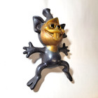 1967 Russ Berrie Smiling Alien 6  Oily Rubber Jiggler Vintage Spaceman 1960s Toy