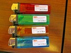 4 New Neon Brand Free Ship Disposable Cigarette Lighters Reg Classic Style