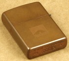 Marlboro Come To Where The Flavour Is Solid Copper Zippo Lighter