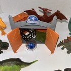 Lot Of 17 Plastic Dinosaurs With Jurassic World Piece