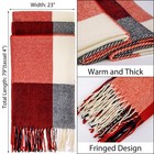 Women   s Cozy Oversized Plaid Winter Scarf Wrap     Soft Warm Shawl For Comfort