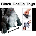 Squishy Monkey World Toy Stretchy Stress Balls For Kids Small  Black 