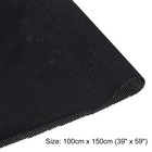 Black Speaker Mesh Grill Stereo Fabric Dustproof 100cm X 150cm 39  X 59 