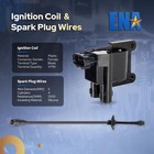 Set Of 2 Ignition Coil And Wire Set Compatible With Toyota 1997 1998 1999 2000