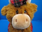 Keel Toys Keeleco Highland Cow Plush Stuffed Animal Tartan Kilt Tammy Eco 10 