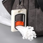  2pcs Zip Ties Holder Wire Ties Holder Glow In The Dark Zip Ties Storage Holder