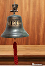 Vintage Nautical Antique Solid Brass Bell Fire School Ship Farm Bar Pub Hanging