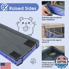 Jdmolg Fleece Guinea Pig Cage Liner  Washable Guinea Pig Bedding With Waterpr