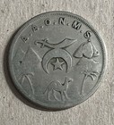1923 Silver Nickel Shriner s Made A Noble  murat march 1923 Issued To E w hunter