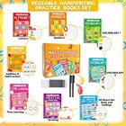 8 Pieces Magic Grooved Writing Practice Books Disappearing Ink Pens Reusable    