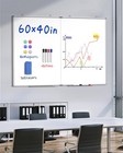 60 x 40  Large Magnetic Dry Erase Whiteboard  Wall Hanging Board With 8 Pens    