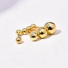 Solid 10k 14k Gold Ball Stud Earrings - Screw Back Design  Cartilage Jewelry