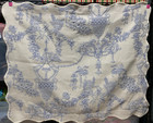 Locama Portugal Matelass   Standard Size Pillow Sham Blue   White Jacquard - 2 Pc