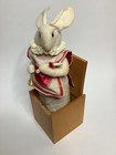 Vintage Alice In Wonderland White Rabbit Wooden Jack In The Box Signed Jax Maine