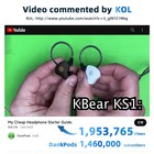 Kbear Ks1 Earphones In Ear Monitor Super Bass Wired Earbuds  Crystal Clear Sound