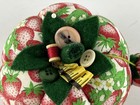 Vintage Strawberry Sewing Pin   Needle Cushion Tomato Shape 4in