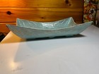 Vintage California 550 Turquoise Speckle Console Bowl Mid Century Mcm Atomic