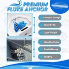 Fluke Anchor By Sandshark     Premium Anchor For Boats   Pontoons