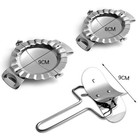 Press Dough Dumpling Maker  Stainless Steel  3-piece Set  Perfect Shapes