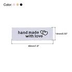 60pcs Handmade With Love Sewing Labels Kit Embroidered Label Tags For Clothing