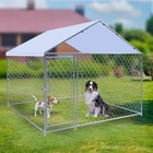 Large Outdoor Dog Kennel  Heavy Duty House For Dog Playpen W  Roof   Secure Lock