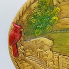 Kentucky Souvenir Plate Arch Mammoth Cave Floral Clock Ceramic Vintage Wall Art