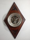 Rare Antique Scottish Barometer Motherwell Scotland Wiseman Carved Inlaid Wood 