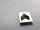 U s  Army Metal Rank Chevron  Sgt   Subdued Black  1 Pc 