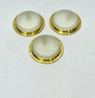 Set Of 3 Authentic Brass Deck Light   Nautical Ship Salvage Wall   Ceiling Mount