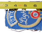 Vintage 1970 s Pabst Light Beer Blue Good Ribbon Souvenir Embroidered Patch