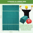 4x Reusable Plant Covers Winter Frost Freeze Protection With Drawstring Zipper