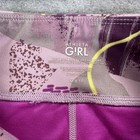 Athleta Girl Outfit Set Girls Medium Pink Printed Chit Chat Tight Leggings Bra