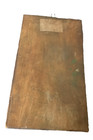 Vtg Hand Carved Wooden Picture Sculpture Farmer Flowers Boho Plaque Mcm