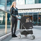 Bestpet 3 Wheels Pet Dog Stroller Cat Cage Jogger Stroller Cats Travel Folding