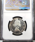 1954 Canada Silver 50 Cents Coat Of Arms Ngc Ms 64 Rare Beautiful Bu Coin