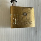 Vintage Brass Minico Padlock Hardened Lock With 3 Keys