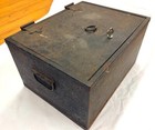Vintage Meilink Steel Safe Company Usa Made Fireproof Metal Lock Box Safe W  Key