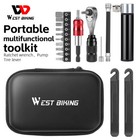 West Biking Bicycle Tool Kit Multifunctional Ratchet Wrench Pump Tire Repair Kit