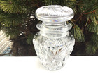American Brilliant Period Cut Glass Dresser Jar Superb Cut Quality Unsigned