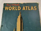 Rand Mcnally World Atlas Vintage 1942 Colored Maps Art Deco  read Description 