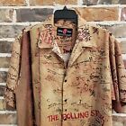 Vintage Rolling Stones Shirt Beggars Banquet Album Dragonfly Button-up Sz Large 