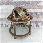Antique Style Solid Brass Armillary Sphere Vintage Tabletop Astrolabe Globe Gift