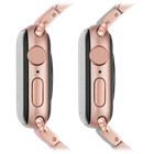 Michele Silicone Wrapped Stainless Steel Bands For Apple Watch 38 40 41 42 44 45